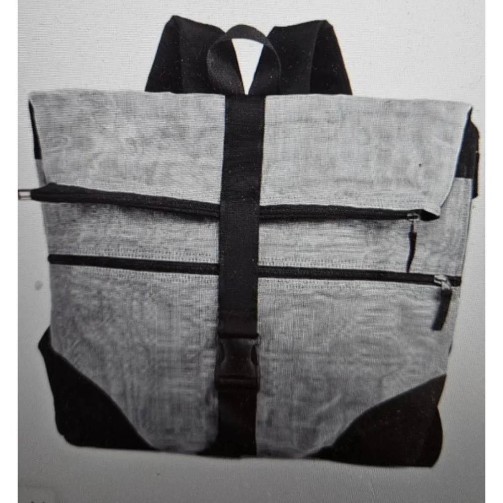 SMATERIA Comma uncycled Laptop blue Nylon‎ mesh overlay black bag